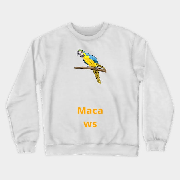 Macaws Person - Macaws Crewneck Sweatshirt by PsyCave